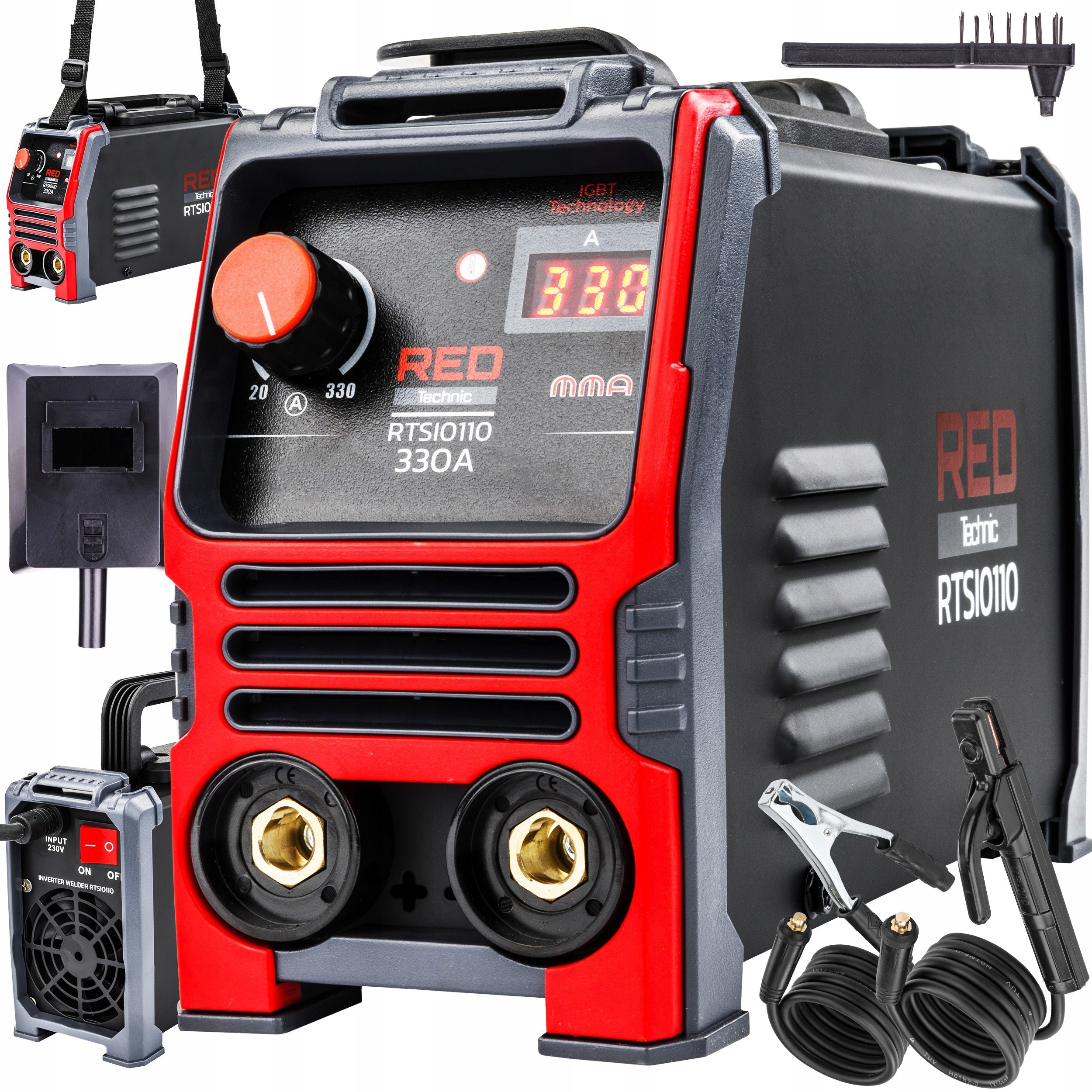 POWERMAT Invertorová svářečka 330A RTSI0110 RED TECHNIC