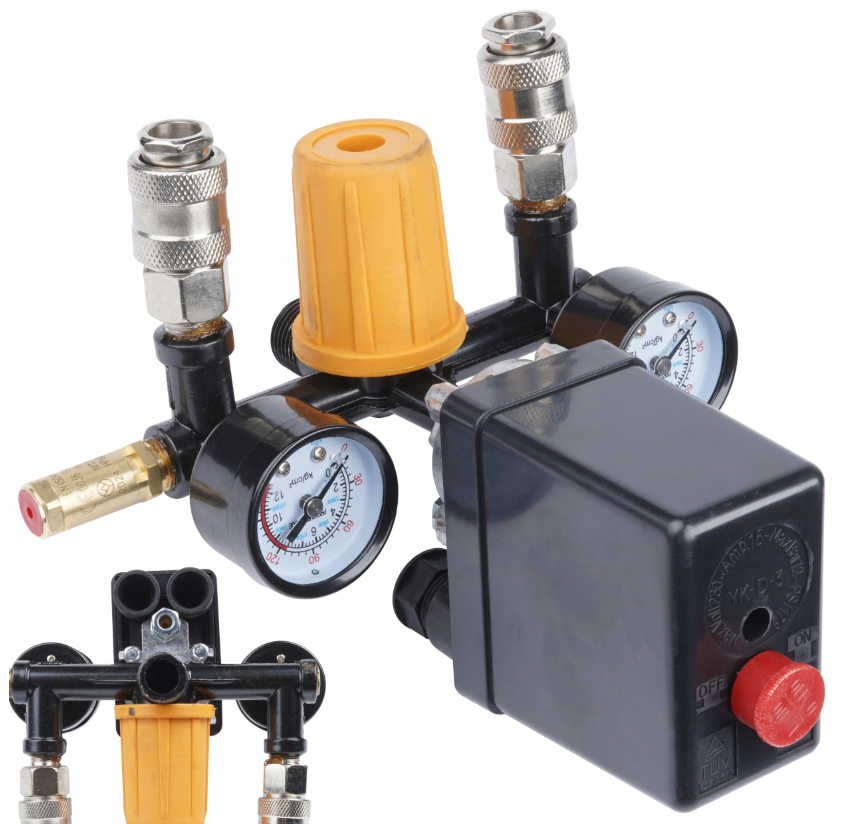 Tlakový spínač pro kompresor 12bar PM-KO-24T-50T-V2-WY POWERMAT