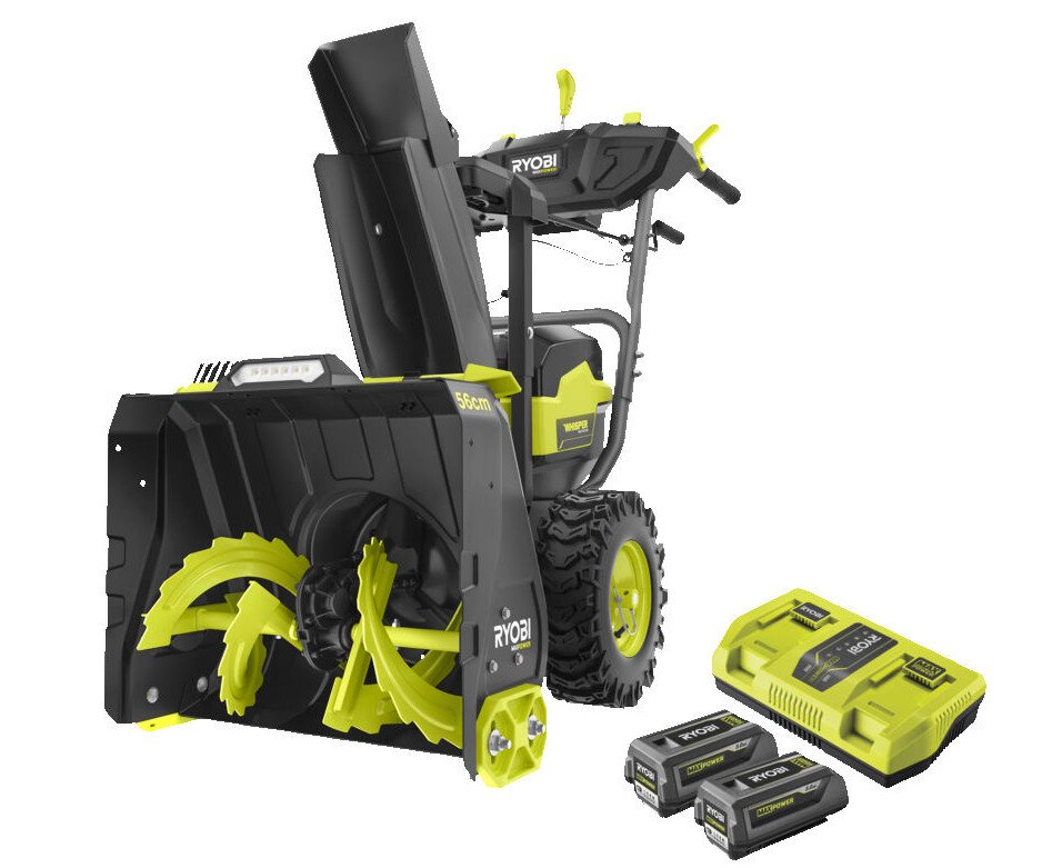 Ryobi RY36STX56A-250 36V MAX POWER aku sněhová fréza 2x5.0Ah