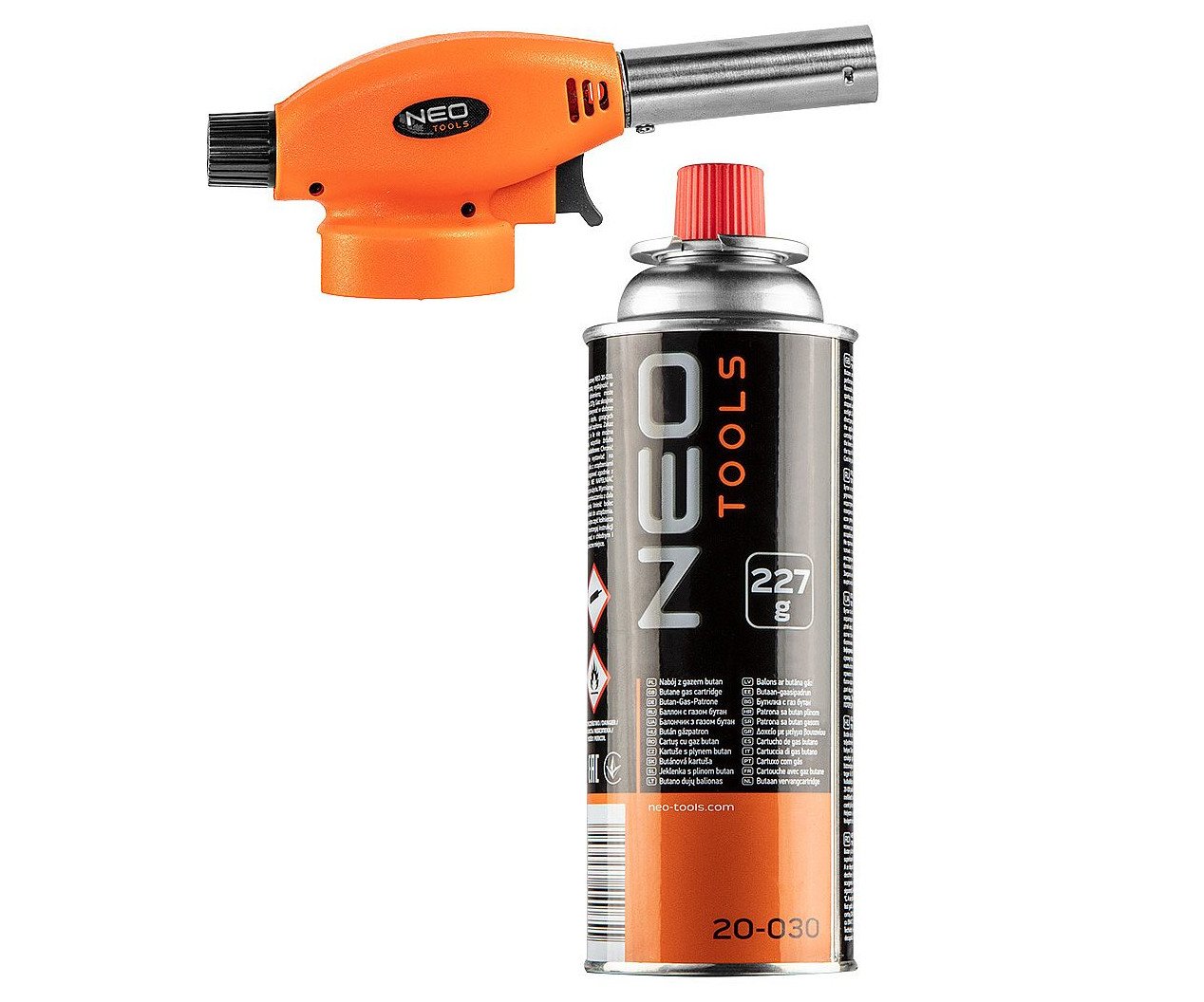 Hořák s piezo zapalováním + kartuš Neo Tools