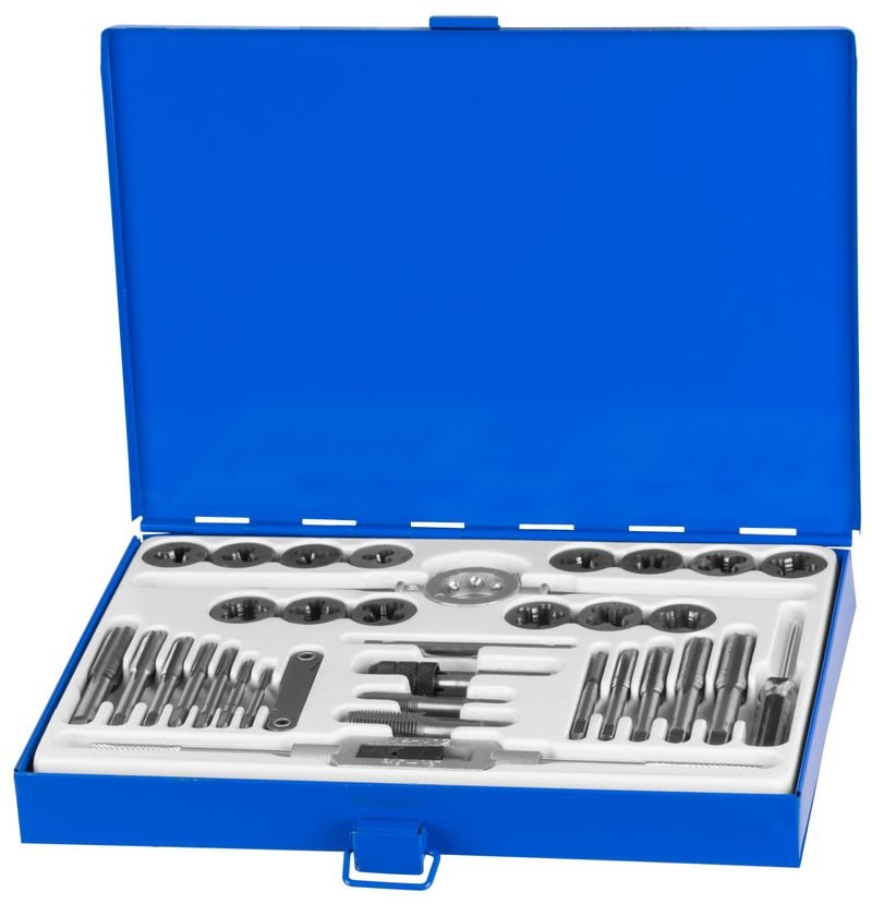 Sada závitníků a oček 33ks M2-M12 HSS