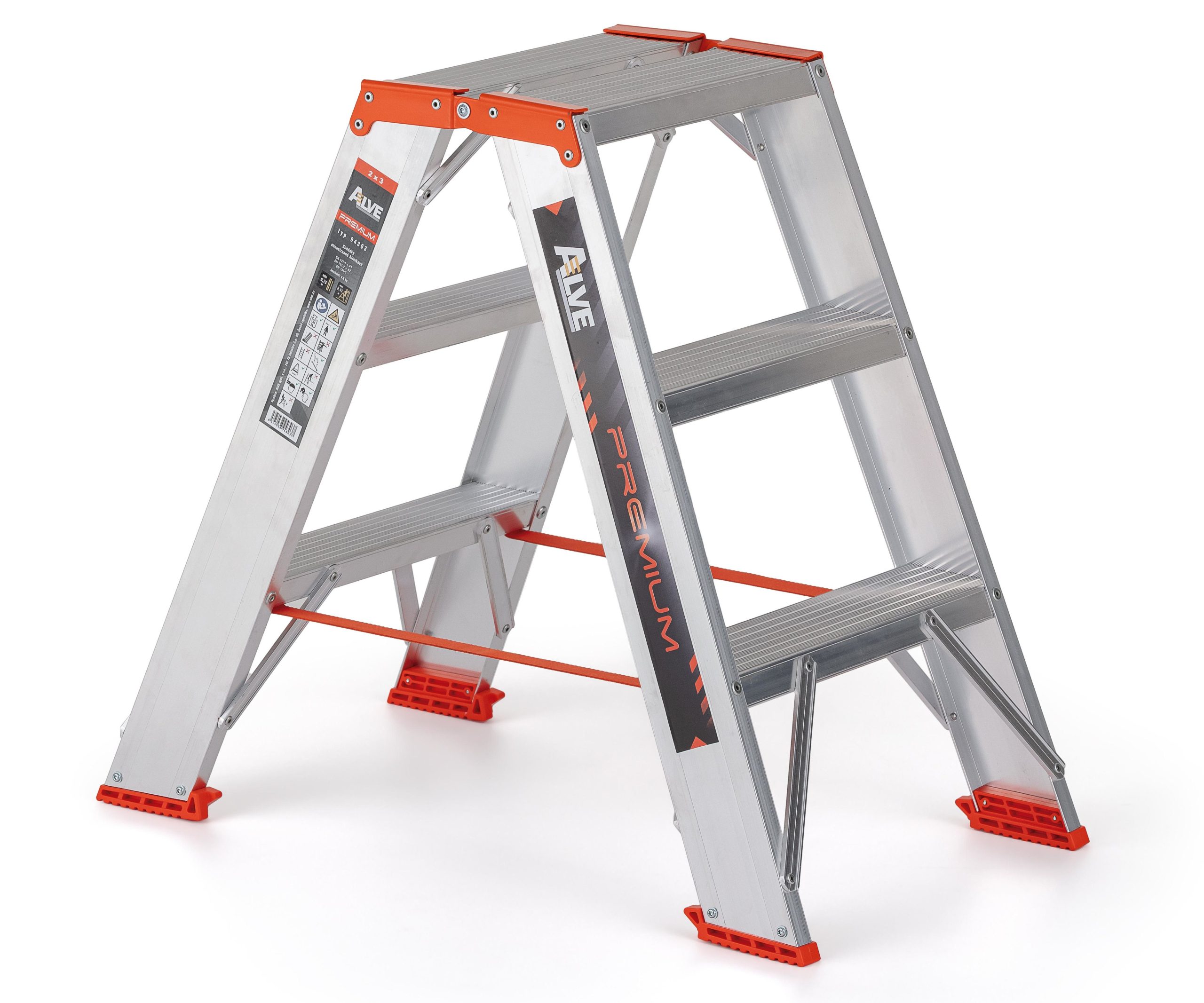 Alve Premium oboustranné Al schůdky - 3 příčky 94303