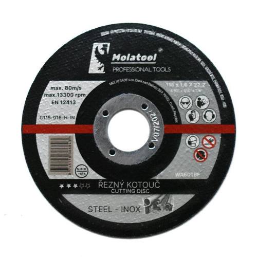 Kotouč řezný 115 x 1.6 x 22
