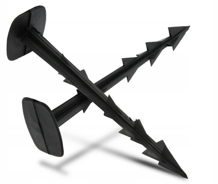 Plastový kotvící kolík na agrotextílie s hroty 20cm ATSU20+ BRADAS