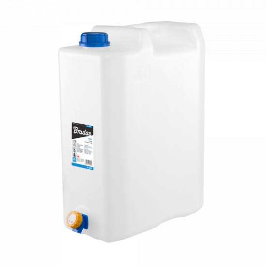 BRADAS Plastový kanystr na vodu 20l s kohoutkem KTZ20