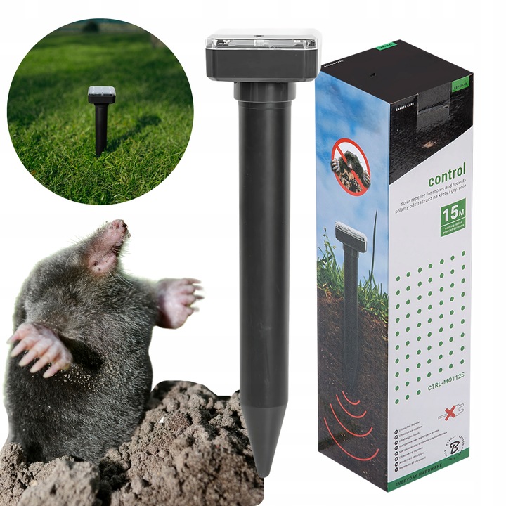 Solární odpuzovač krtků a hlodavců