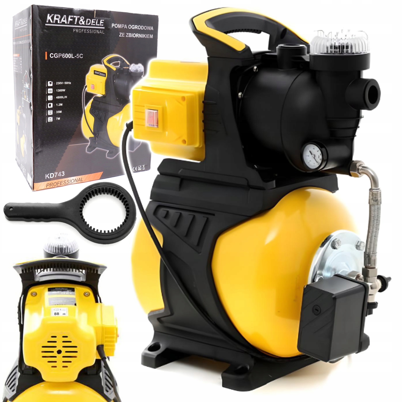 Domácí vodárna s nádrží 1300 W KD743 KRAFT&DELE