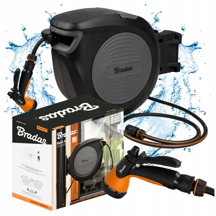 Automatický naviják na zahradní hadici 20m ECO-W1B20 BRADAS