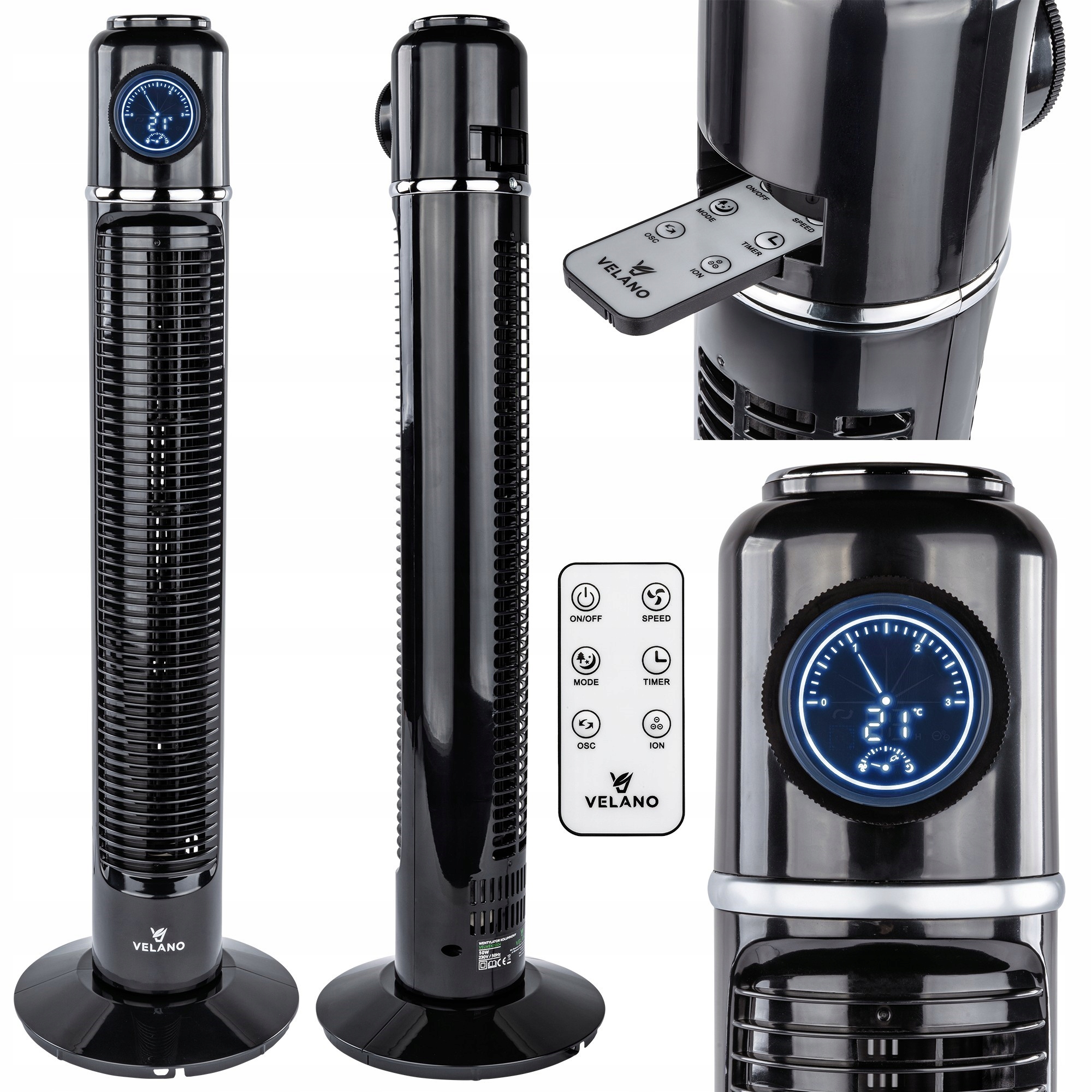 Sloupový ventilátor 74cm VELWEK0004 POWERMAT