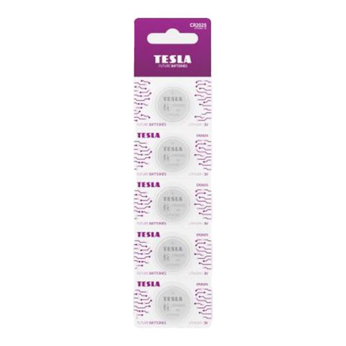 Baterie Tesla CR 2025 5 ks TESLA LIGHTING