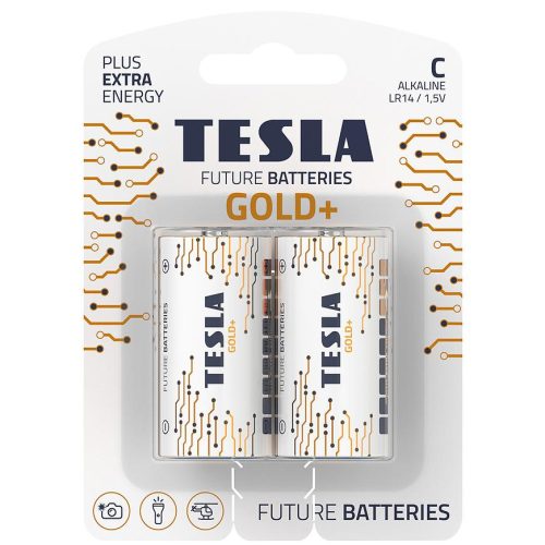 Baterie Tesla Gold+ C LR14 2 ks TESLA LIGHTING