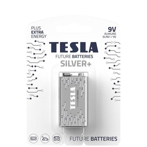 Baterie Tesla Silver+ 9V 6LR61 TESLA LIGHTING
