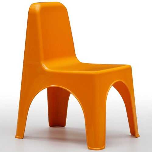 Dětská plastová židlička Mida oranžová