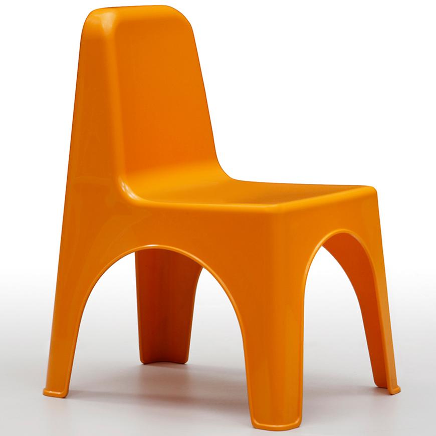 Dětská plastová židlička Mida pomerančový