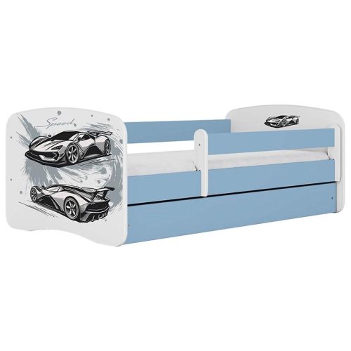 Dětská postel Babydreams+SZ+M modrá 80x180 auto Baumax