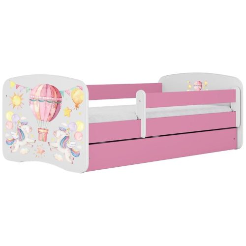 Dětská postel Babydreams+SZ+M růžová 80x160 Balónek Baumax