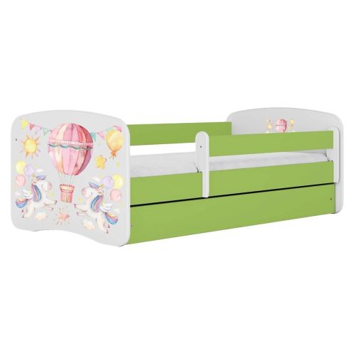 Dětská postel Babydreams+SZ+M zelená 70x140 Balónek Baumax