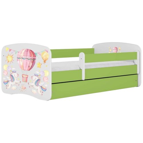 Dětská postel Babydreams+SZ+M zelená 80x180 Balónek Baumax