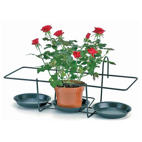 Držák na 3 květináče s podmiskou