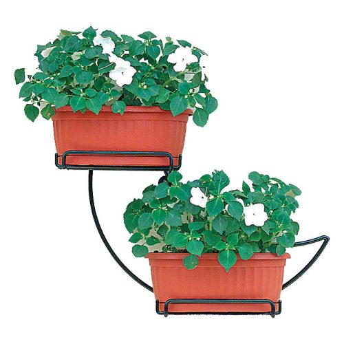 Držák na stěnu ve tvaru měsíce na 2 truhlíky