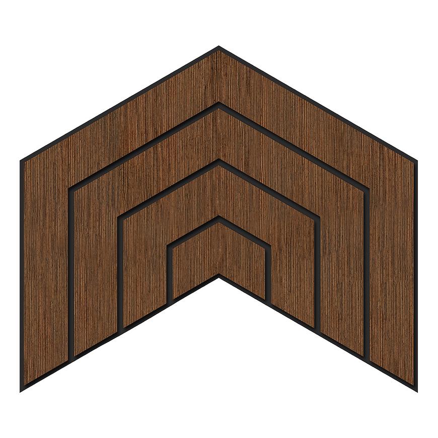 Frézovaný panel Dome wenge MDF Ekokompleks