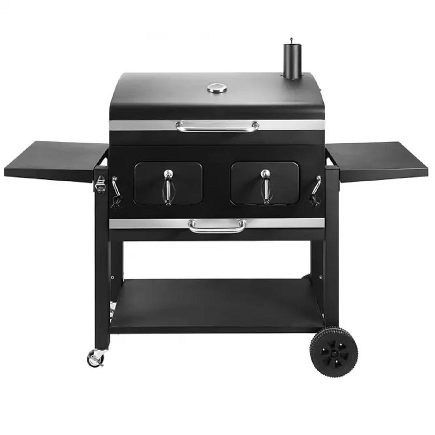 Gril na dřevěné uhlí JY 114 litinový rošt Baumax