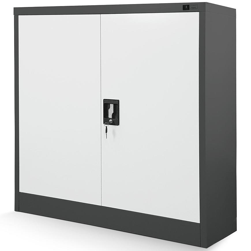 Kancelářská skříň Beata kov antracit/bílá Baumax