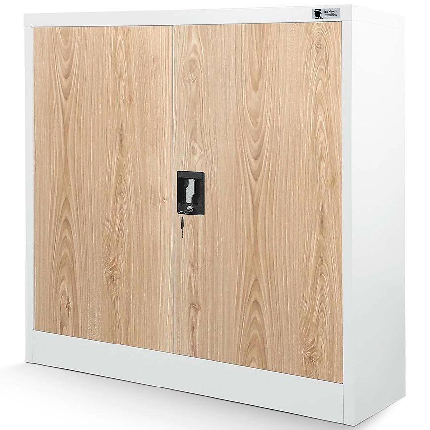 Kancelářská skříň Beata kov bílá/sonoma Baumax