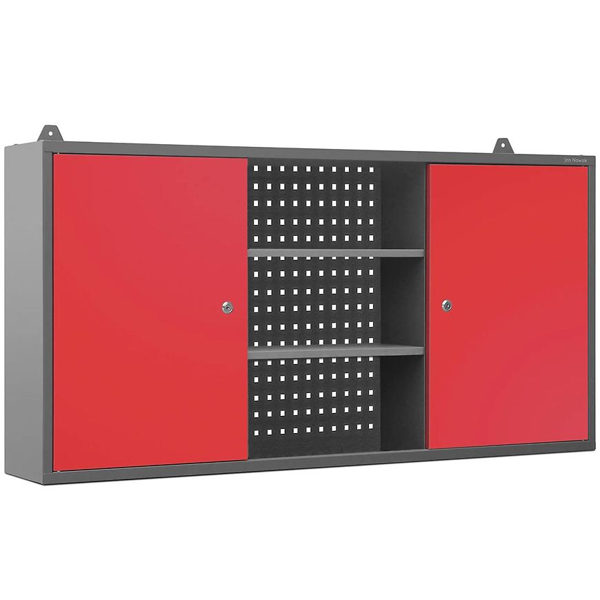 Kancelářská skříň Ben kov antracit/červené Baumax