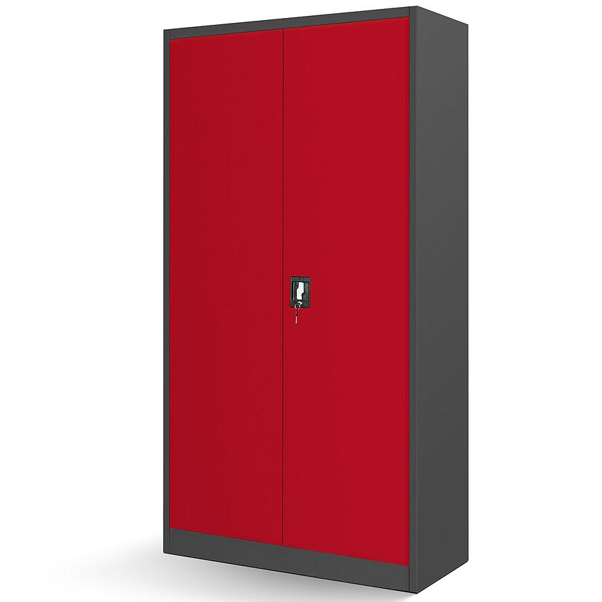 Kancelářská skříň Bruno kov antracit/červené Baumax