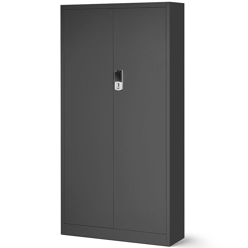 Kancelářská skříň Daniel + elektrický zámek kov antracit Baumax