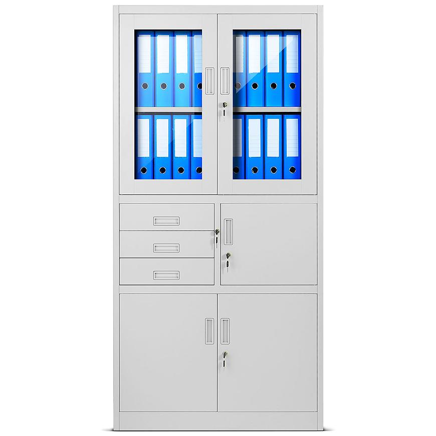 Kancelářská skříň Filip kov šedá Baumax