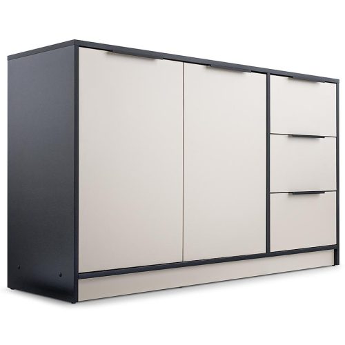 Komoda Duarte 2d3s kašmír/černá Baumax