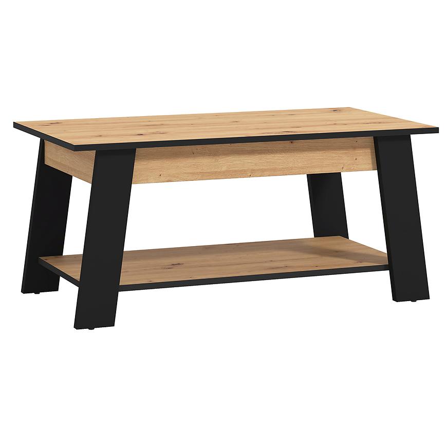Konferenční stolek Piave artisan/černá 11013083 Baumax