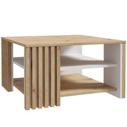 Konferenční stolek Zaandam dub artisan/bílá 042025 Baumax