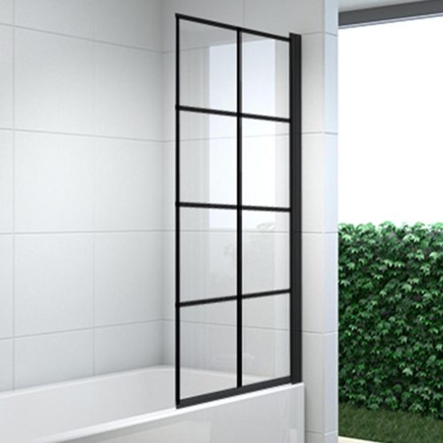 Koupelná zábrana Loop 80x140 black Aqua Mercado