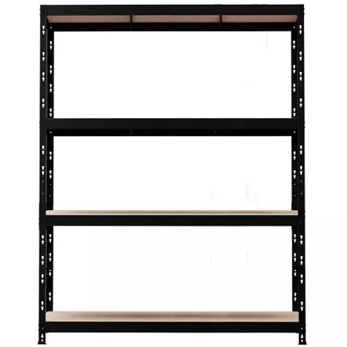 Kovový zásuvný regál NERO II 180x120x45 4 police/300 kg černý Metalkas