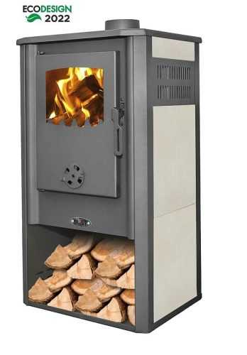 Krbová kamna Atene S Ceramic 8 kW béžová Baumax