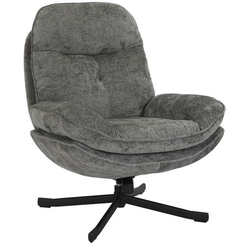 Křeslo Karmen tmavě šedá Baumax