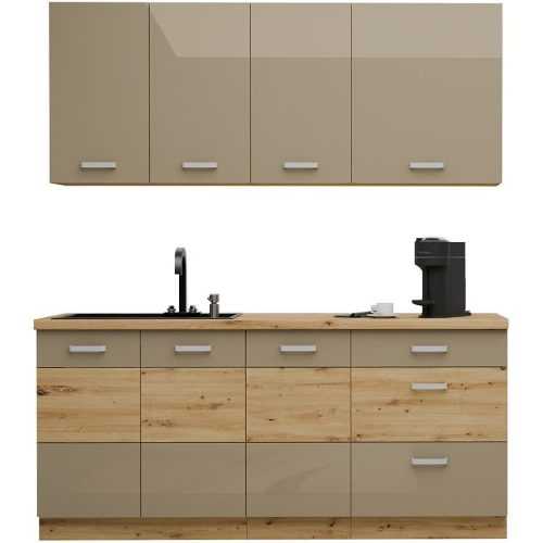 Kuchyňská linka Artisan cappuccino 180cm bez pracovní desky Baumax