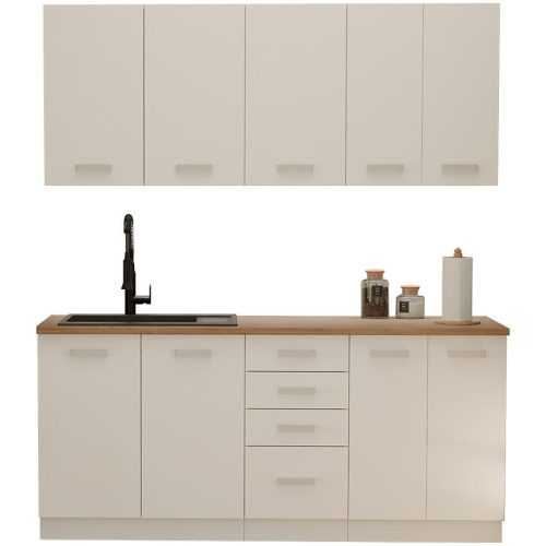 Kuchyňská linka Eko white 180cm bez pracovní desky Baumax