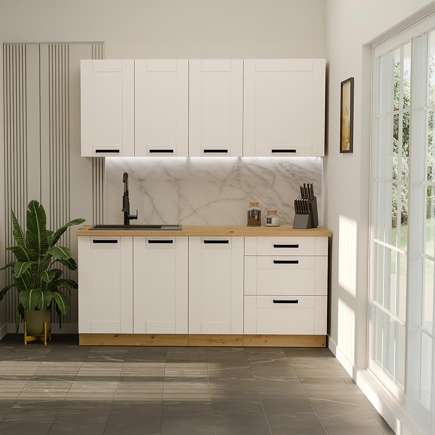 Kuchyňská linka Luna bílá/artisan 180 cm bez pracovní desky Baumax