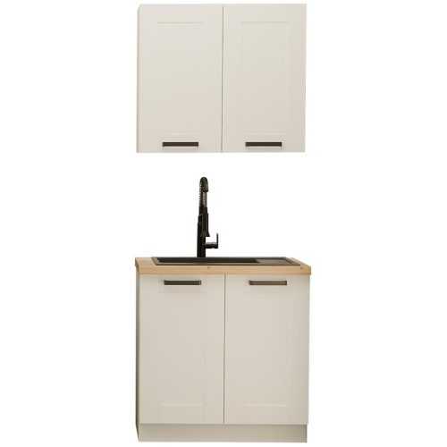 Kuchyňská linka Luna bílá/bílá 80cm bez pracovní desky Baumax