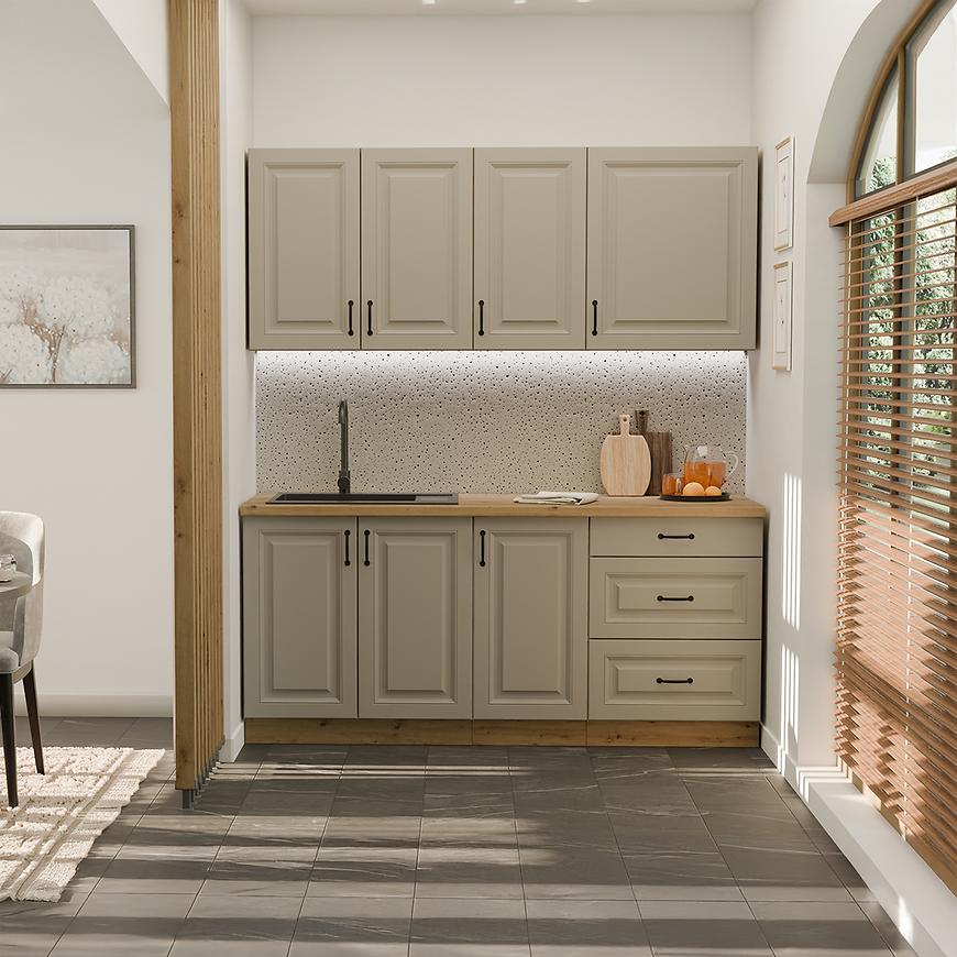 Kuchyňská linka Stilo Claygrey/artisan 180 cm bez pracovní desky Baumax