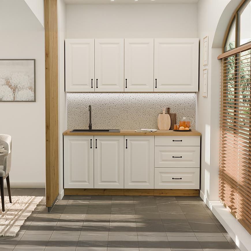 Kuchyňská linka Stilo bílá/artisan 180 cm bez pracovní desky Baumax