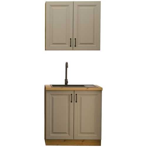 Kuchyňská linka Stilo claygrey/artisan 80cm bez pracovní desky Baumax