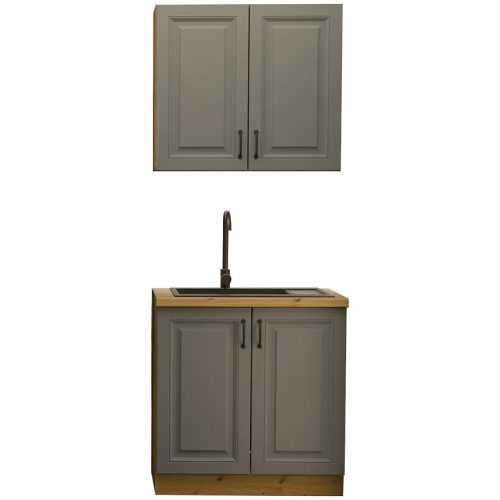 Kuchyňská linka Stilo dustgrey/artisan 80cm bez pracovní desky Baumax