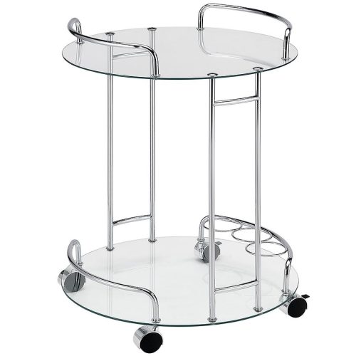 Kuchyňský vozík GC7514 chrom/sklo Baumax