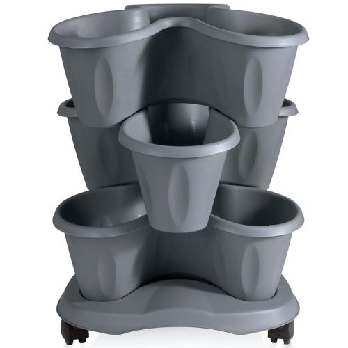 Květináč TRIFOGLIO šedý Baumax