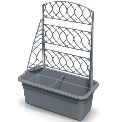 Květináč s pergolou BLOMA 58cm šedý Baumax
